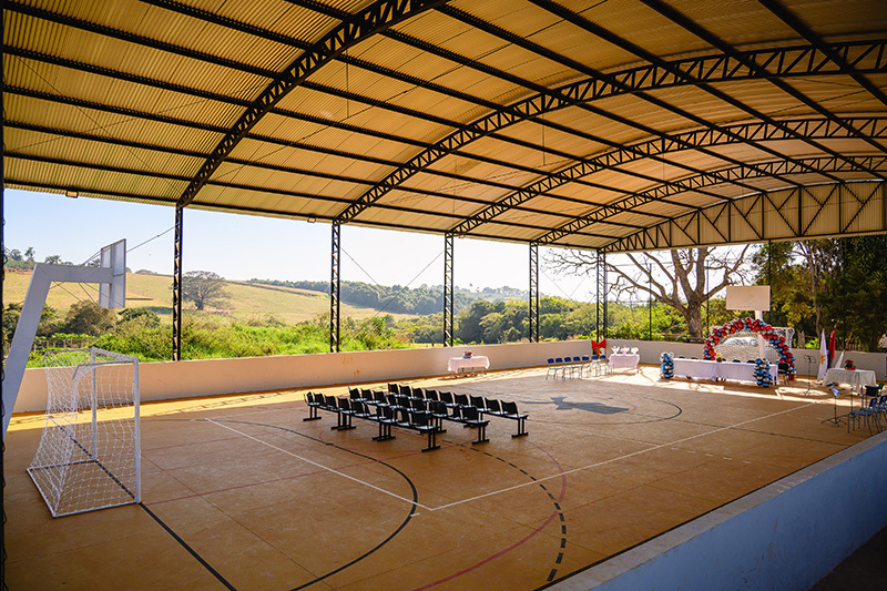 New sports court at Bela Vista