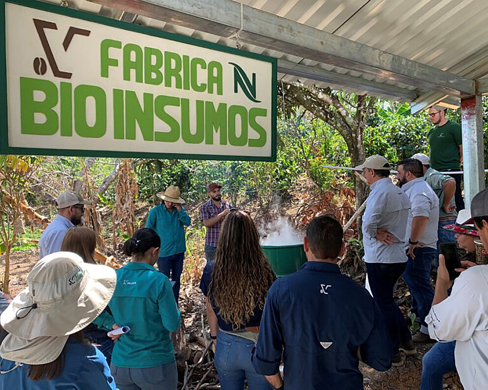 A bio-factory producing organic farming inputs in Costa Rica