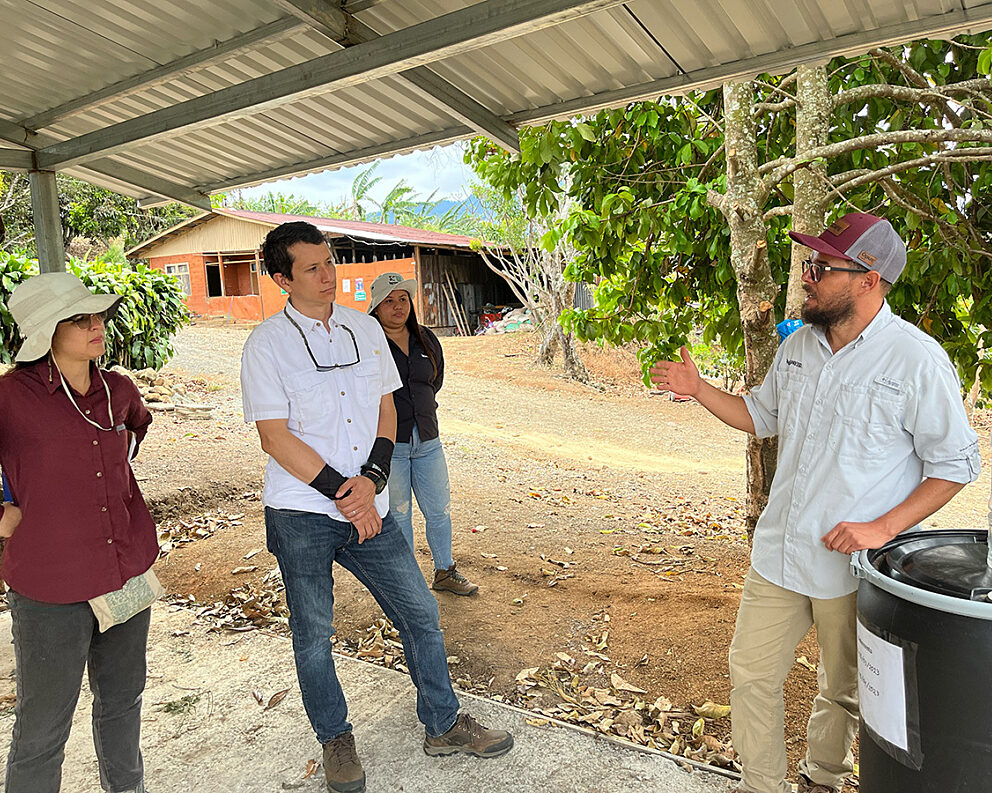 A bio-factory producing organic farming inputs in Costa Rica