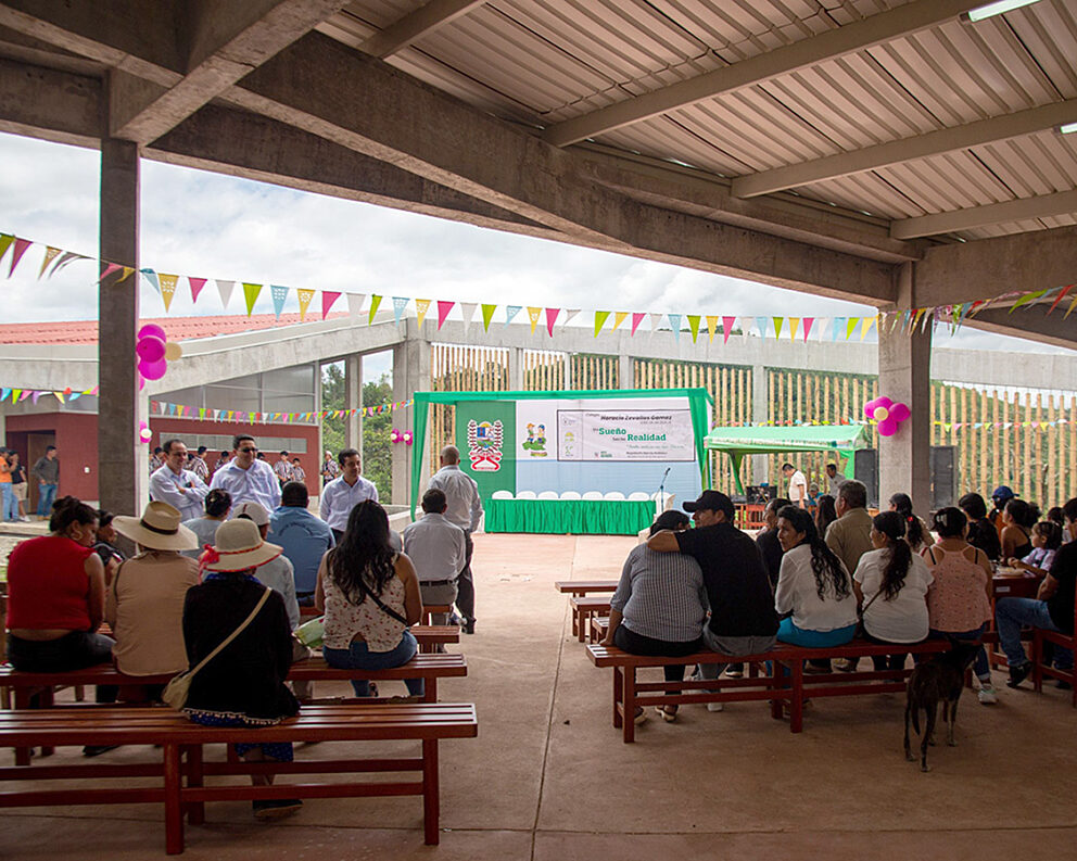 Opening ceremony at one of the schools