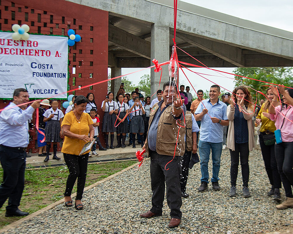 Opening ceremony at one of the schools