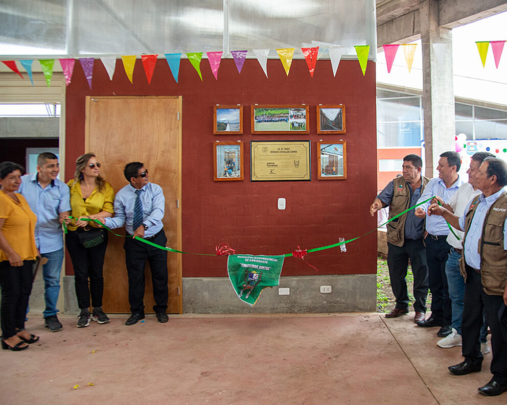 Opening ceremony at one of the schools