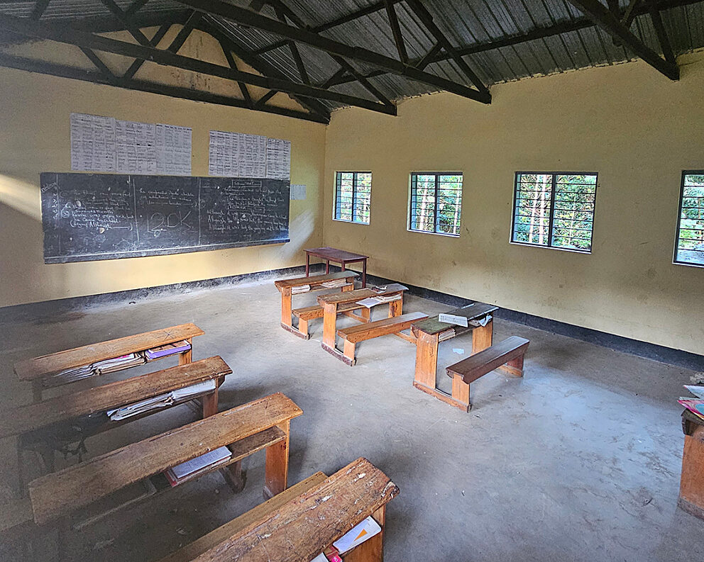 Renovated classroom, Uganda